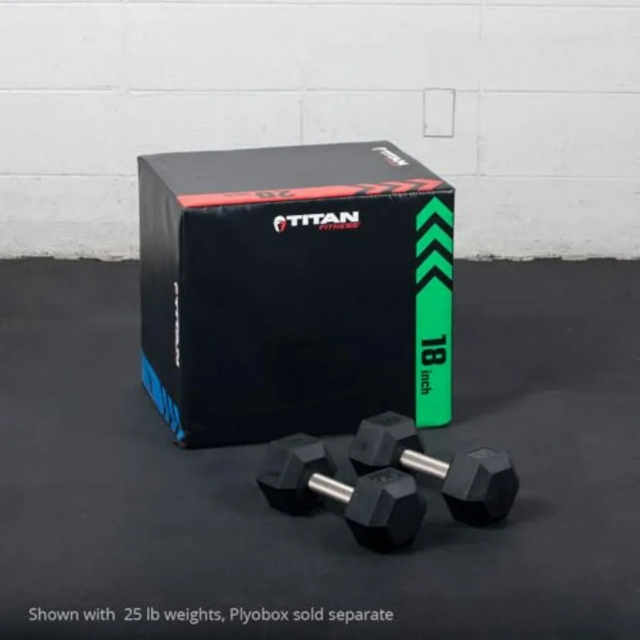 65 LB Pair Free Weights, Black Rubber Coated Hex Dumbbell, Straight Stainless Steel Handle, Strength Training, Full Body Workout