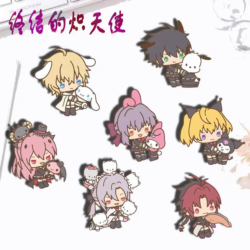 

Seraph of the End Hyakuya Mikaela Ferid·Bathory Cosplay Brooch Badge Anime Cartoon Pins DIY Decoration Backpack Clothes Gifts