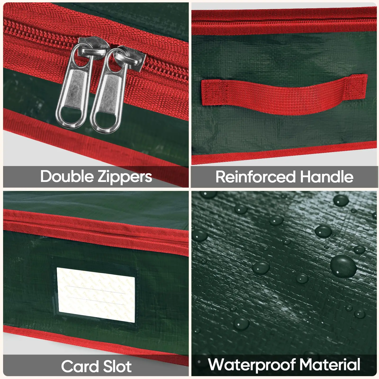 Gift Wrapping Organizer Wrapping Paper Storage Organizer bag for Christmas Gifts Paper Underbed Container with Interior Pockets Fits 24 Rolls