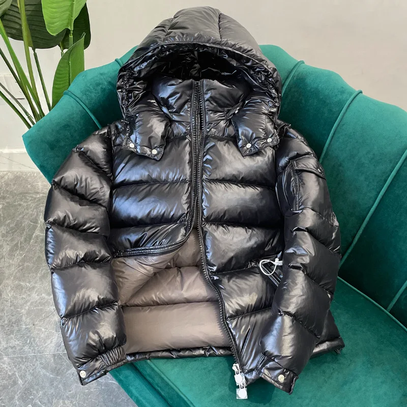 

Men High-end Thickened Cold-Resistant Warm Maya White Goose Down Jacket Gray lining