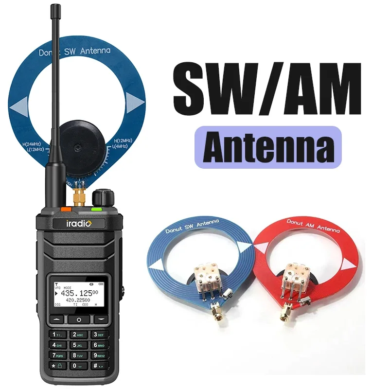 iradio UV-88 Walkie Talkie Long Range Multi Band GPS Ham Radio 1024CH AM LSB CW CB LW MW SW USB-C FM Same Model RT-860 CB Radio 2