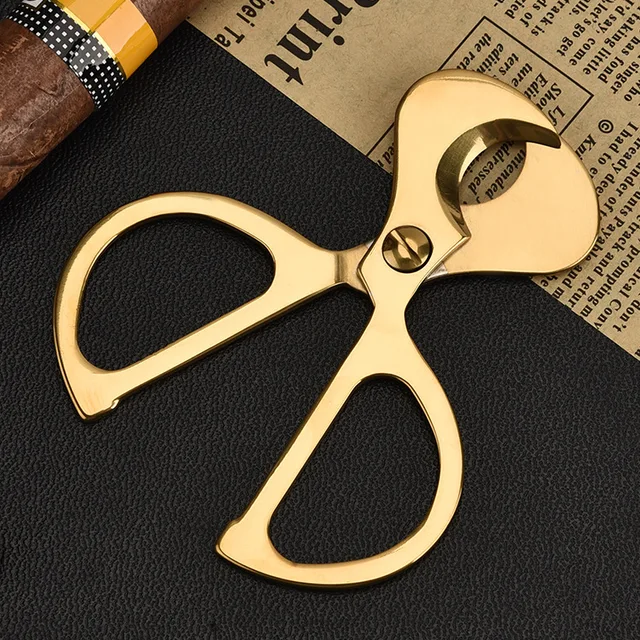 Portable Stainless Steel Cigar Cutter Pocket Double Blade Cigarette Cutting Smoking Accessories High Quality - Image 3
