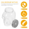 6 Pcs Halloween Skull Water Bottles Drinks Clear Milk Juice Packing Plastic Aluminum Multi-function Travel Waterbottle 6