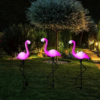 Solar Flamingo Garden Light 1