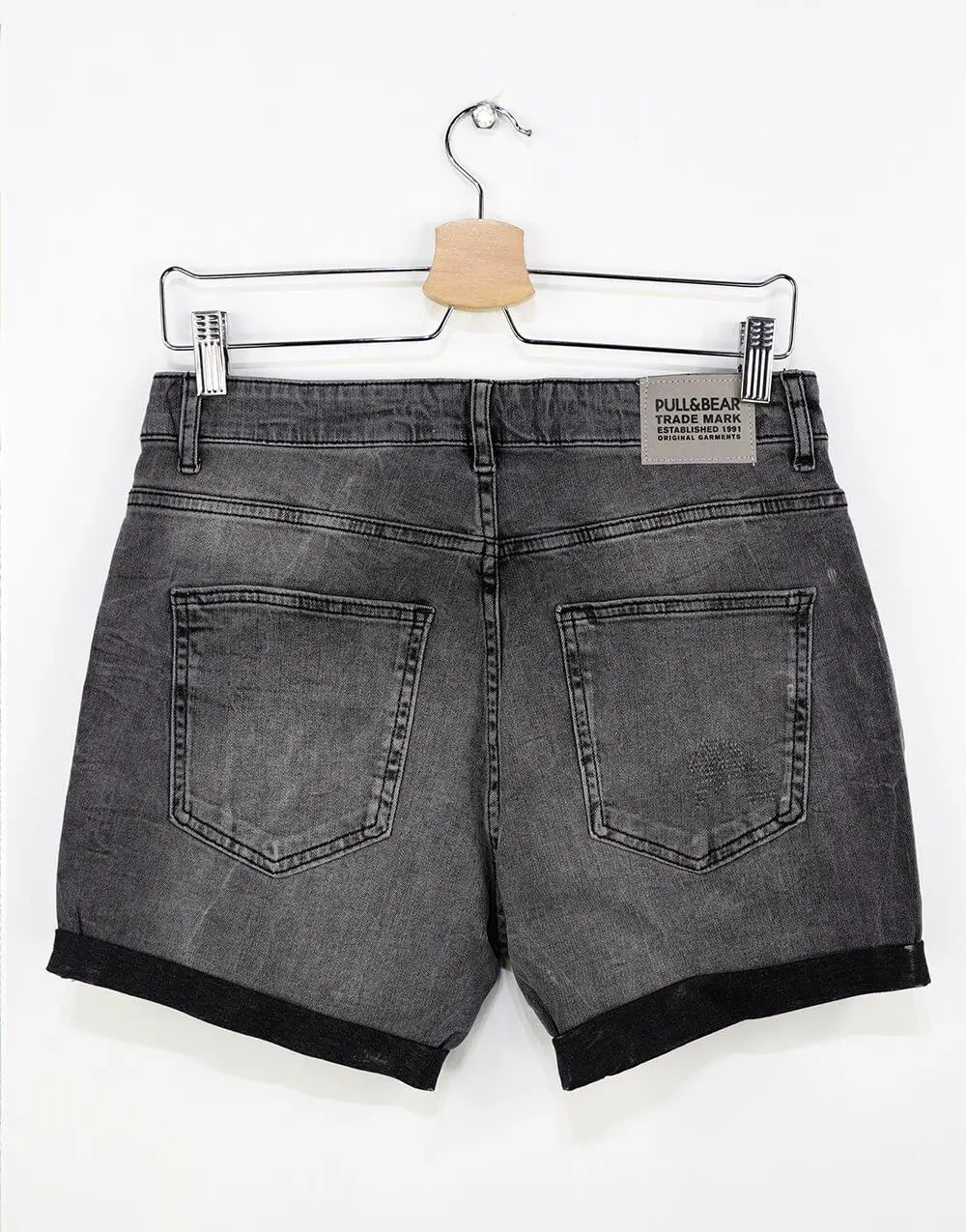 Bear pantalones vaqueros ajustados para hombre, color gris|Pantalones cortos| - AliExpress