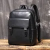 New Genuine Leather Backpack, Men's Large-Capacity Top-Layer Cowhide Wheeled Travel Backpack 2
