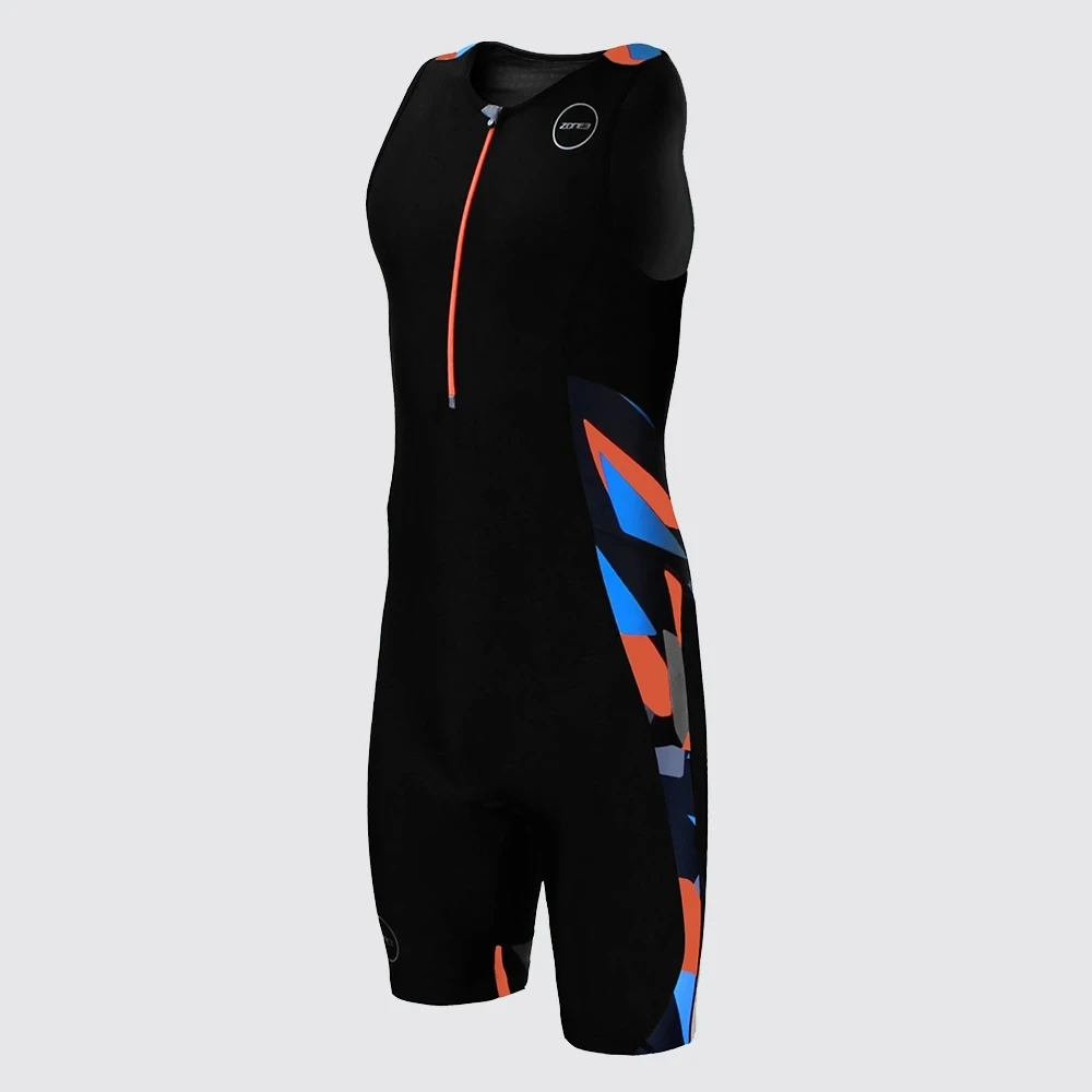 Cycling Suit Zone3 Men Cycling Jumpsuit Trisuit Swimming Running Sleeveless Skinsuit Triathlon Aero Racing Suit Jumpsuit