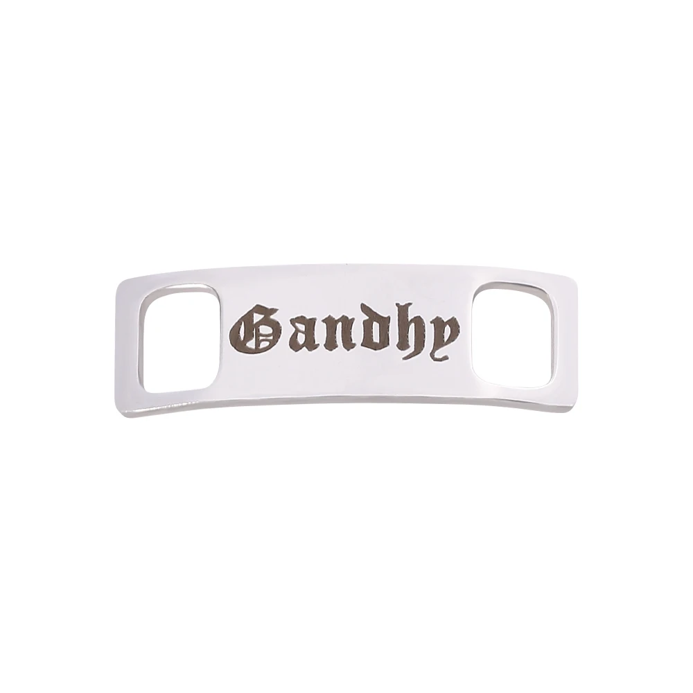 

Fashion Personality Custom Shoelace Buckle Men Women Statement Jewelry Custom Made Laser Printing Accessories Gift For Friends