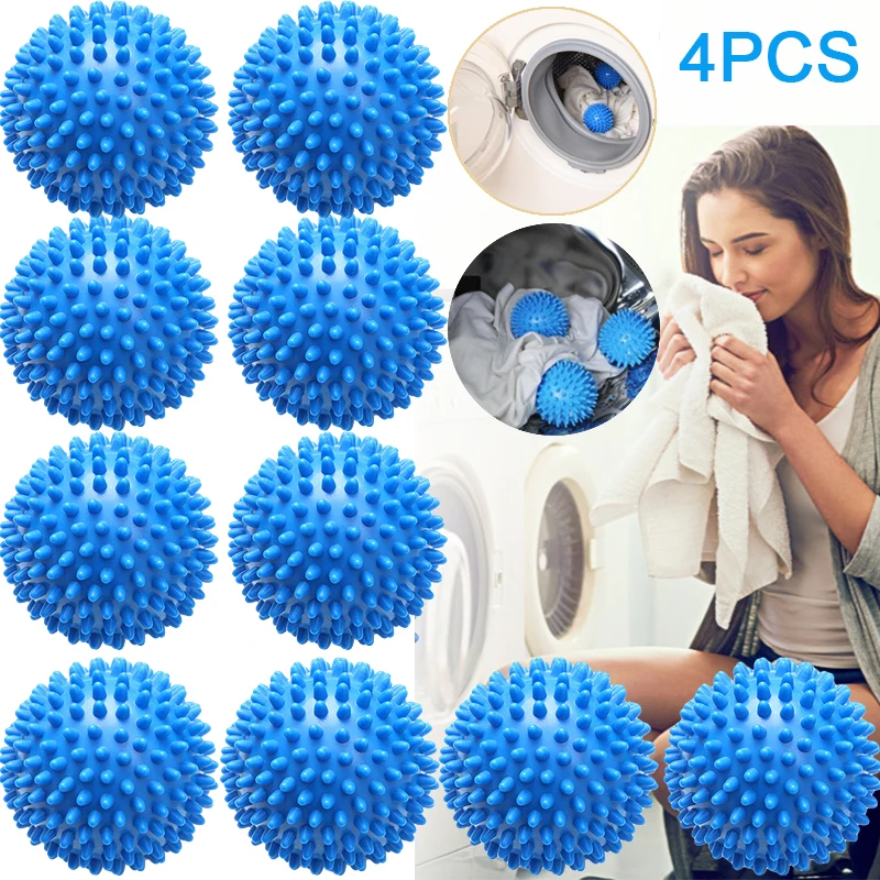 2 pezzi 6.5cm palla per bucato palline per asciugatrice in PVC  riutilizzabili strumenti puliti asciugatura per biancheria ammorbidente per  vestiti palla accessori per il lavaggio - AliExpress