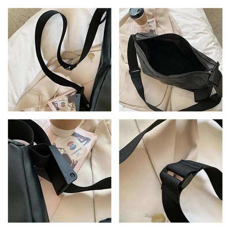Casual shoulder bag pu leather crossbody Large Capacity Soft Women Tote Bag Fashion Underarm Pouch Retro Portable BucketBags