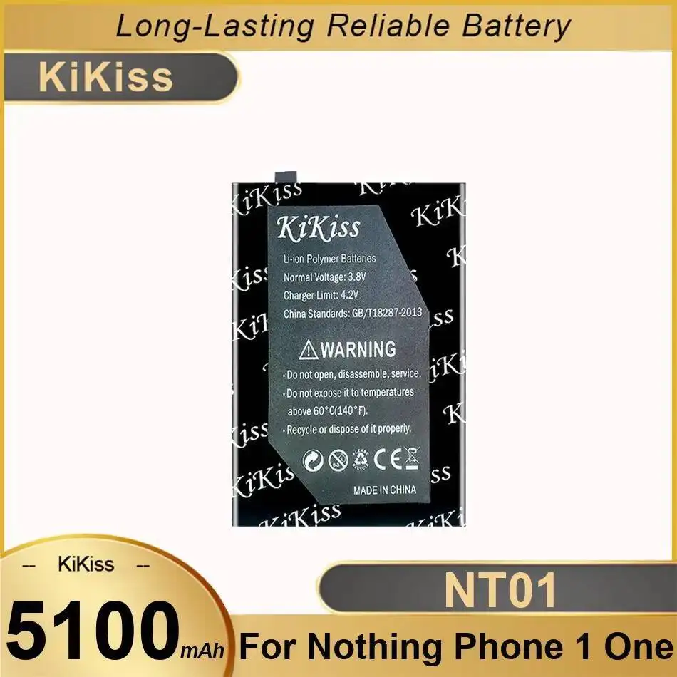 Mobile Phone Battery Reliable Replacement NT01 For Nothing 1 One 5100Mah