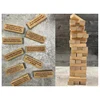 54 PCS Questions Tumbling Tower Game Ice Breaker Questions Tumbling Wood Color Wooden Giant Wood Stacking Game With Scoreboard 3