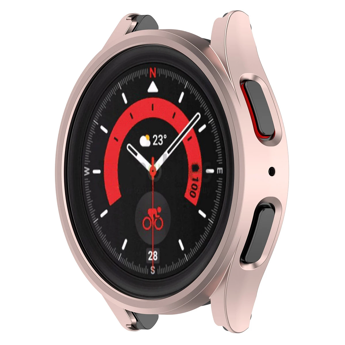 Sleek Matte Protective Bumper Shell for Samsung Galaxy Watch7 Smartwatch