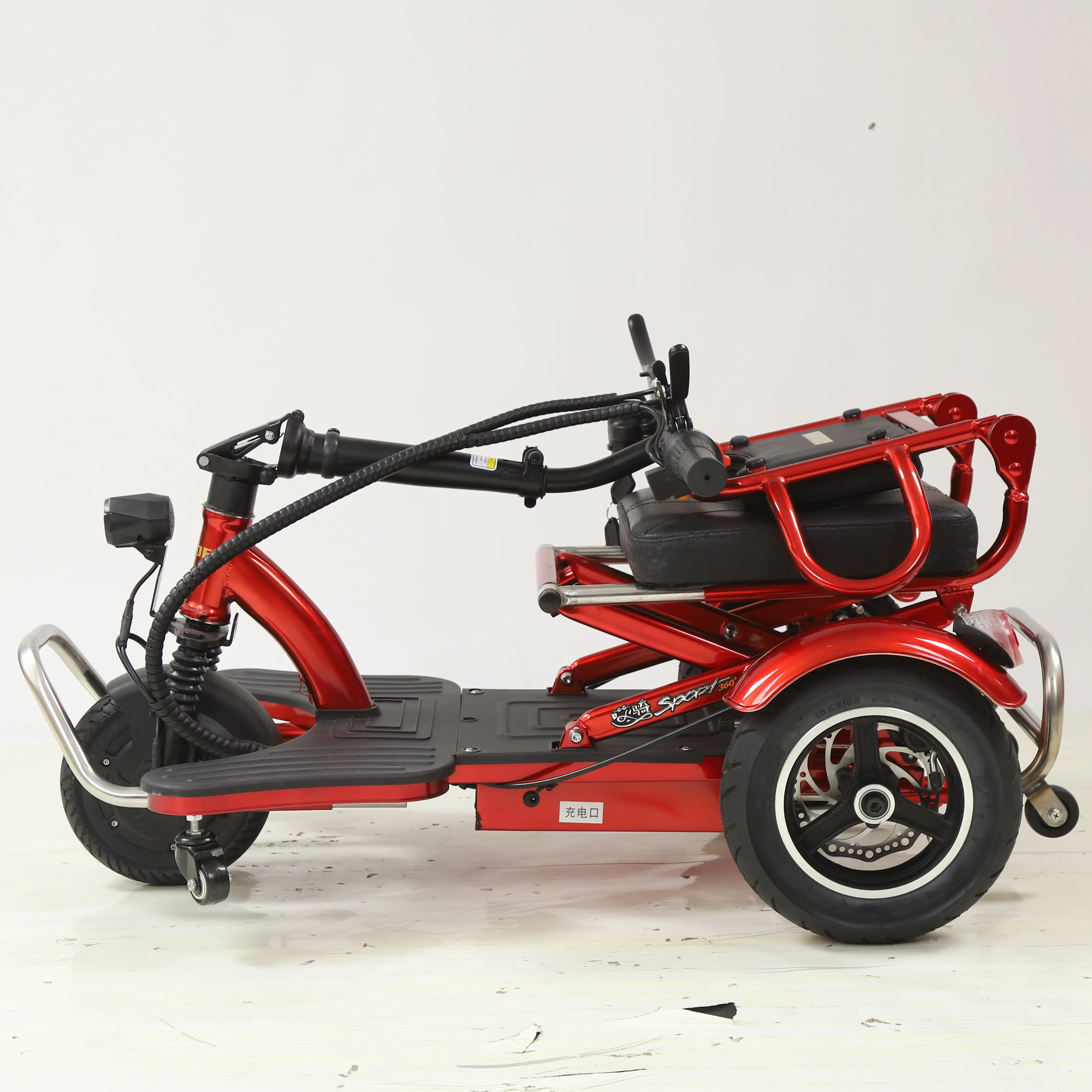 

48v13a 350W Can Travel 60-80km Factory Sale Folding Cheap 3 Wheel Electric Scooter for Adults