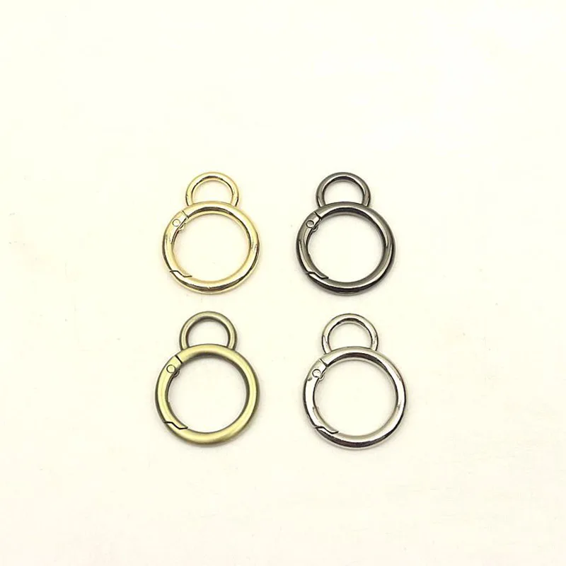 30Pcs O Rings Openable Metal Bag Buckles 25mm Hooks Handbag Handle Connector Strap Dog Chain Snap Clasp DIY Hardware Accessories