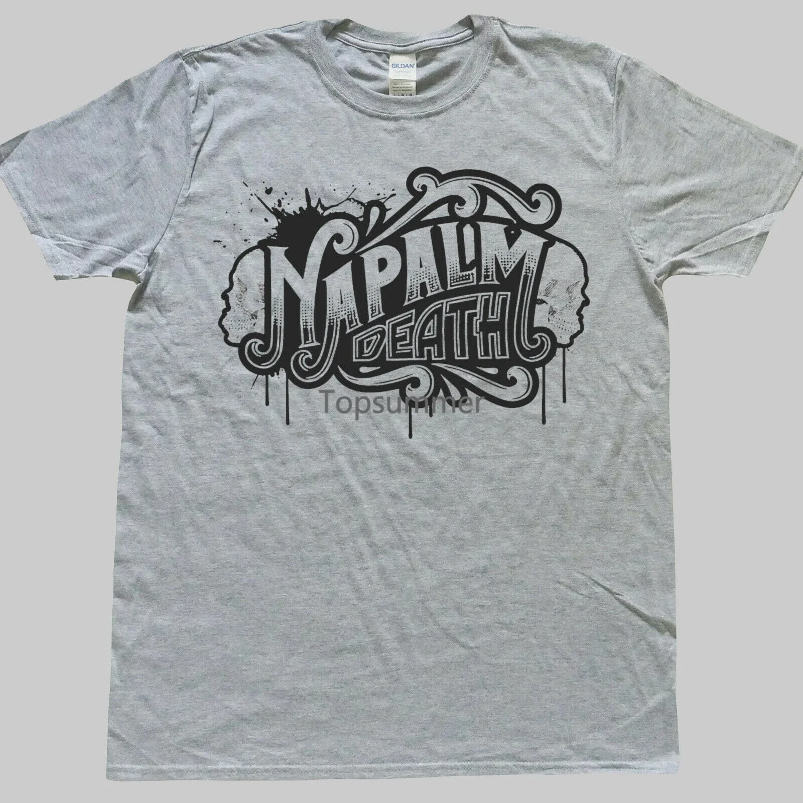 

Napalm Death Grindcore Metal Punk Rock T-Shirt Grey Unisex S-3Xl