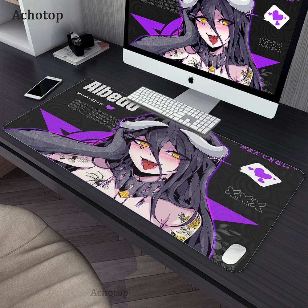 

Cute Gaming Mouse Pad Anime Large Computer Mousepad Speed 900x400MM Overlock Edge Cool Cartoon XXL Keyboard Desk Mice Gamer Mat