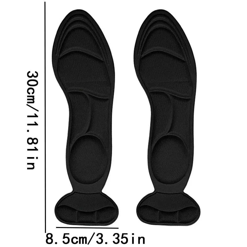 Shoe Insoles Orthopedic Insoles Shoe Heel Pads Memory Foam Women High-heel Shoes Insoles Anti-slip Cutable Comfort Breathable Heel Protection Massage