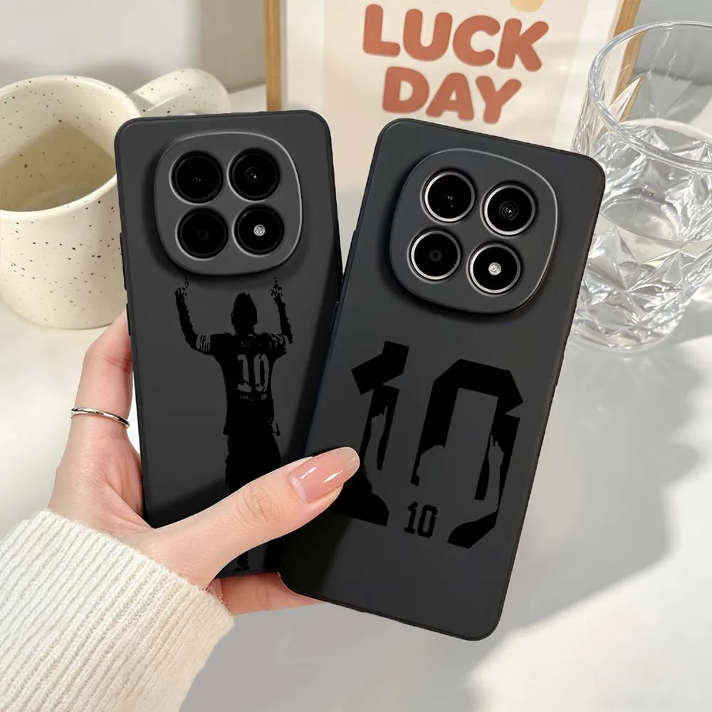 Luxury Football Star Black Soft Phone Case