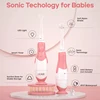 SEAGO Toddler Electric Toothbrushes for Baby Ages 0-3 Years Baby Toothbrush with Smart Timer Soft Brush for Baby with 8 Refills 2
