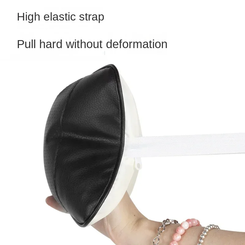 Set of 2 PU Leather Car Seat Headrest Neck Support Pillows