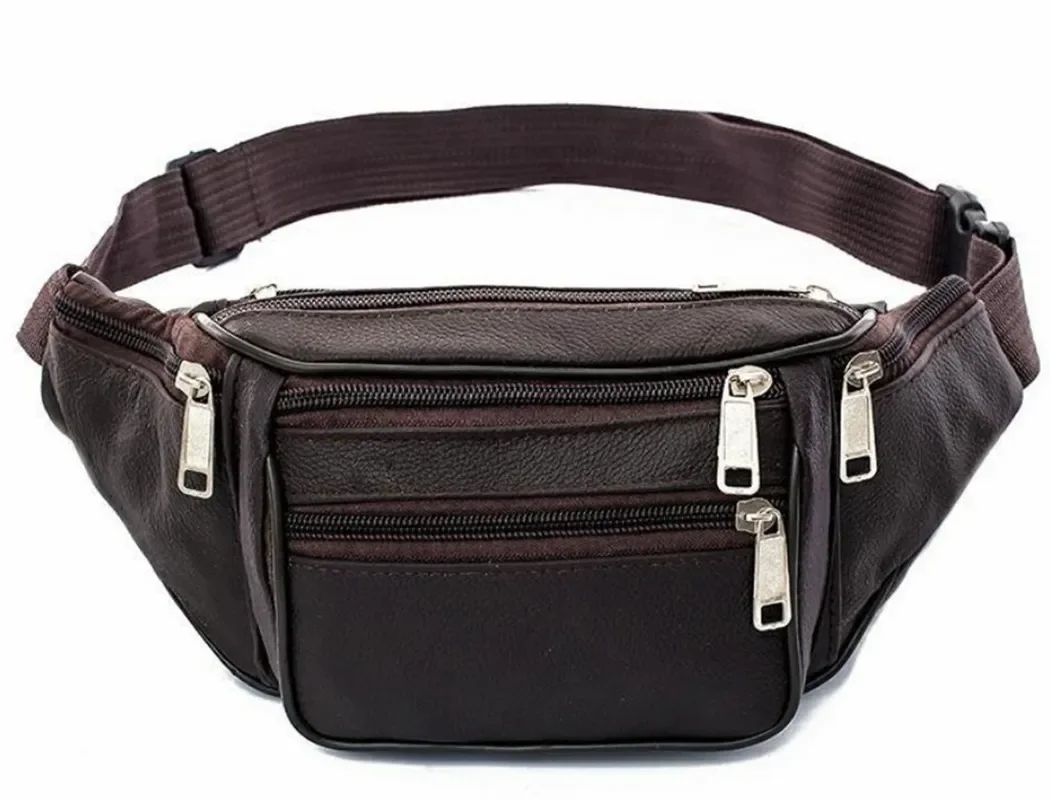 

Fanny Bag Sports Travel Packs Purse Style Waist Pouch Leather Hot Waist Men Casual New Hip Belt Small Bag Mens Pack 2023 For