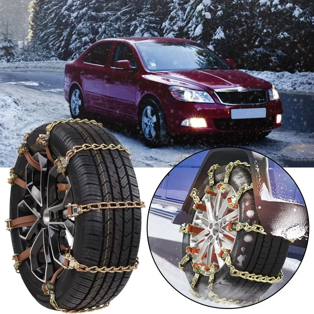 Anti-Skid Snow Chains For Car Motorcycles Winter And Bad Terrain Wheels Anti-slip Emergency Universal Lockout Artifact