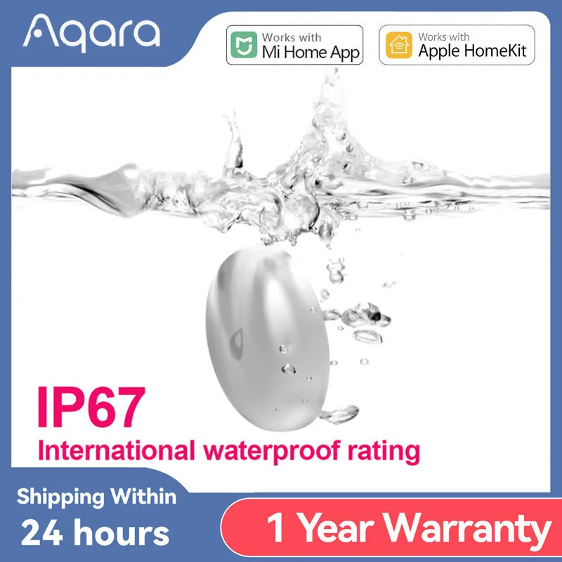 

Original Aqara IP67 Water Immersing Sensor Zigbee Flood Water Leak Sensor Detector Alarm Security Soaking Sensor For Mijia App