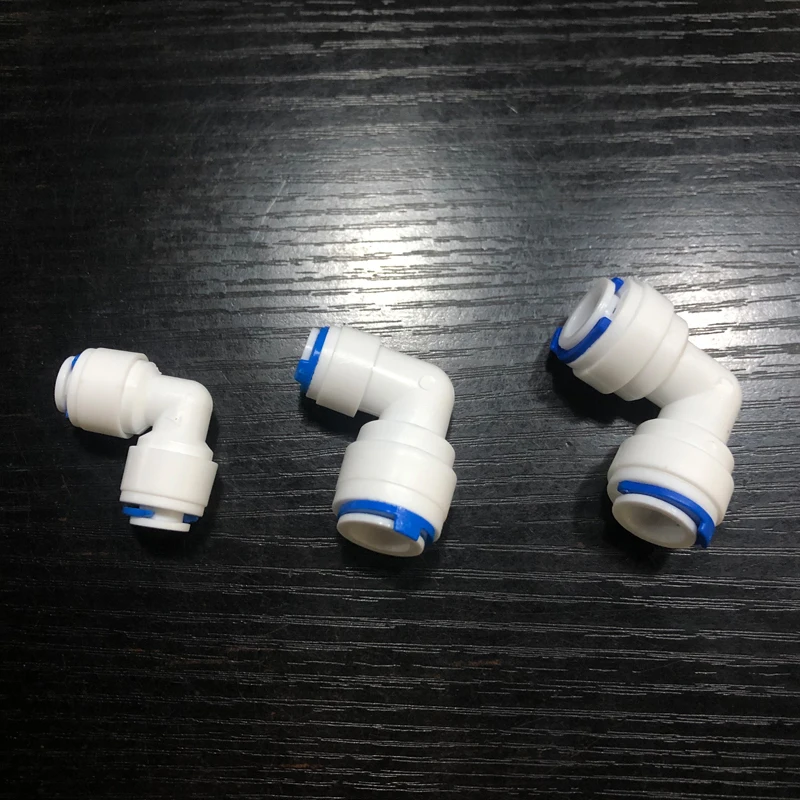 1/4" 3/8" OD Hose Tube 1/2" 3/8" 1/2" thread Reverse Osmosis Aquarium Quick Fitting RO Water Elbow Plastic Pipe Coupling Connect Hose Pipe Fitting