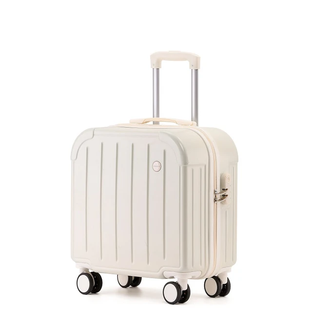 Mini valise de voyage avec petite nervure fraîche pour fille, valise à  roulettes universelle durable pour