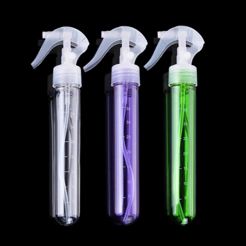 Transparent Colorful High Pressure Spray Bottle Portable Watering Can Beauty Salon Tools Button Buckle