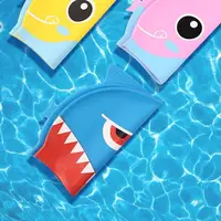 Diving Dinosaur Cartoon Pattern Protect Ears Children Swimming Cap Swimming Hat Swimming Cap Elastic Hat Swim Pool Hat 2