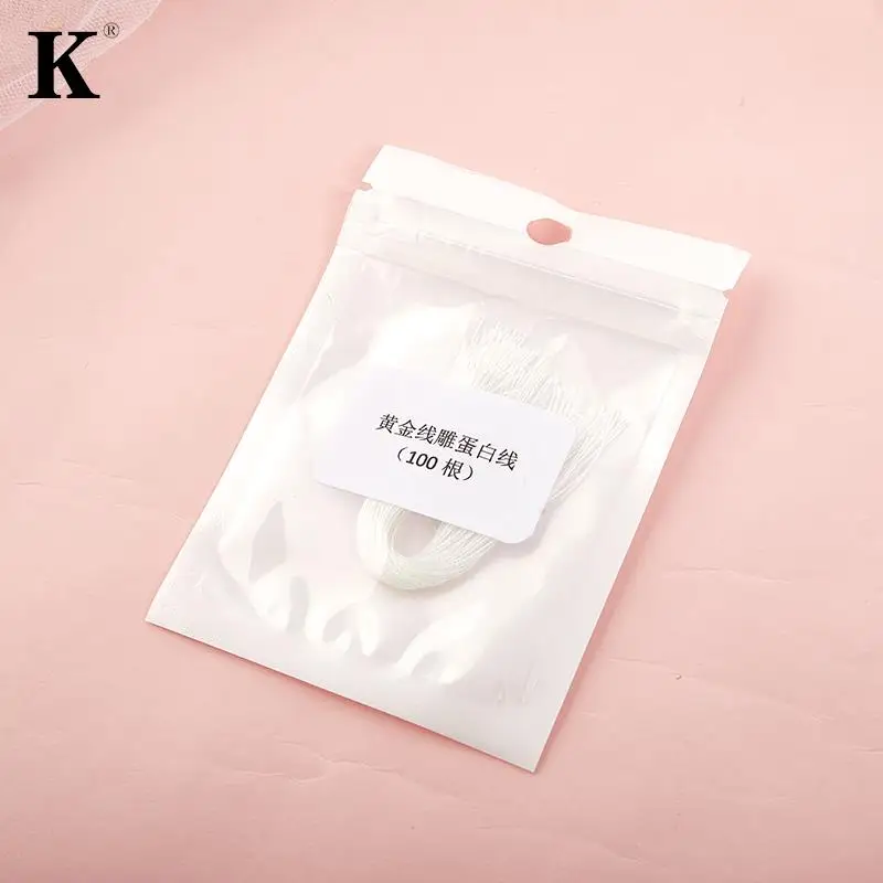 2/5/100pc/pack No Needle Silk Fibroin Line Carving Essence Collagen Facial Thread Lift Anti Aging Hyaluronic Tightening SkinCare