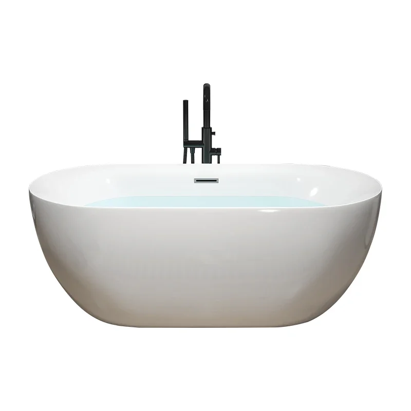 New bathtub seamless one acrylic freestanding adult hotel residential small apartment European-style bathtub