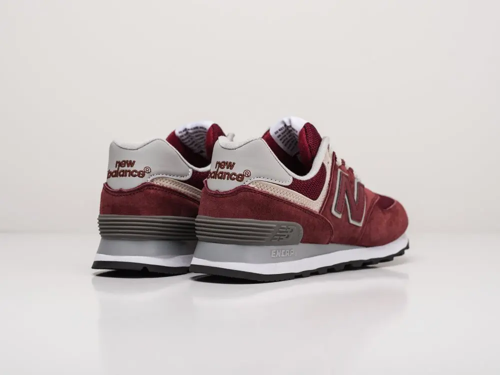 Zapatillas de deporte New Balance 574 para mujer, color burdeos, demisezon| Zapatos vulcanizados de mujer| - AliExpress