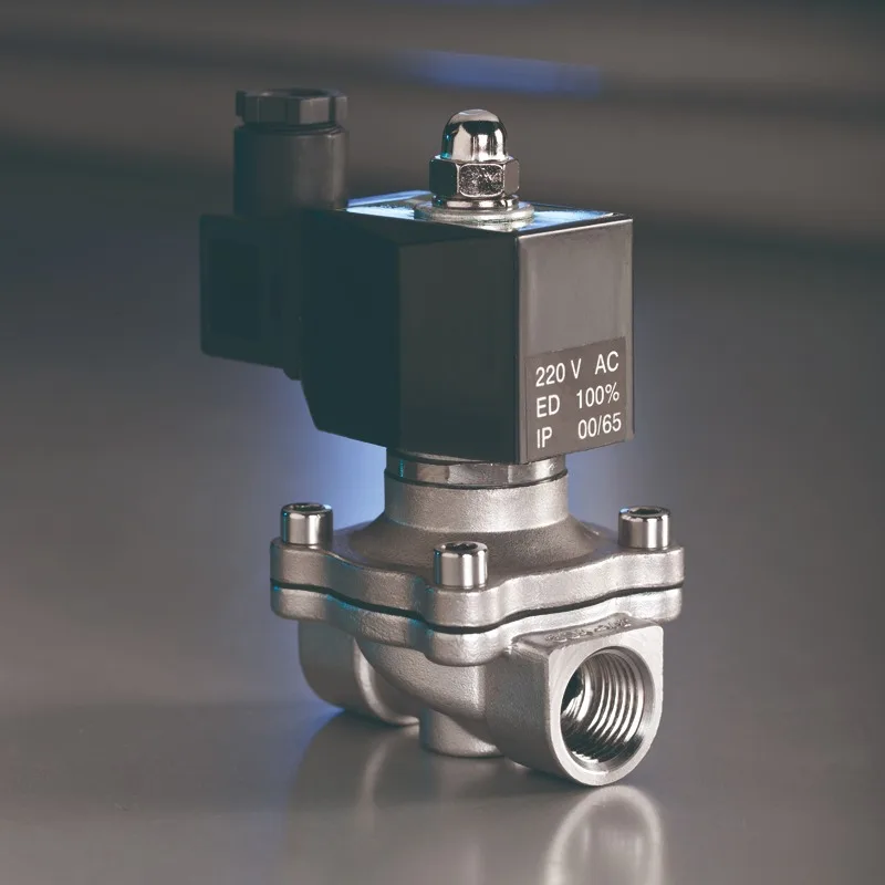 

KLQD brand 2/2 way 1/2 inch air water 24V stainless steel material solenoid valve