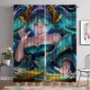 League Legends Curtains for Living Room Curtain Tulle for Bedroom Shades Halloween Decoration Home Interior Curtains 2 Pieces 1