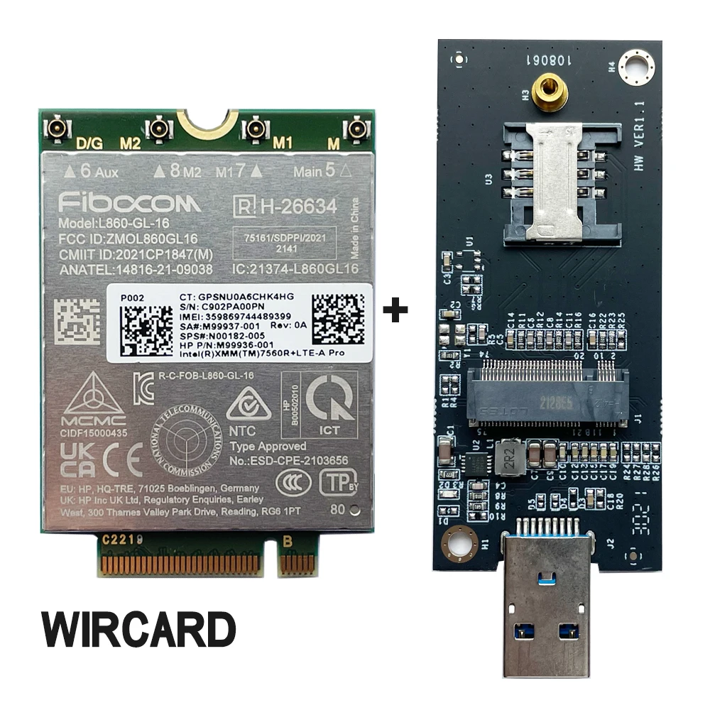 L860-GL, XMM 7650R +, LTE-A Pro, N00182-005, 4G Modem, NGFF, M.2