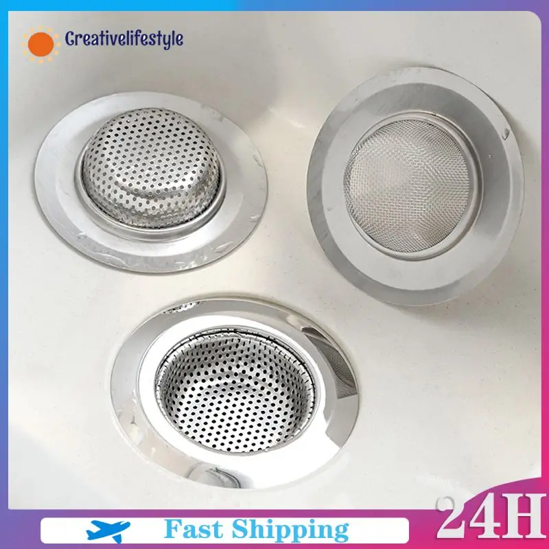 

Stainless Steel Slip-net Sink Garbage Floor Drain Sewer Filter For Kitchen Household Anti-blocking Sink Drain Sink Filter