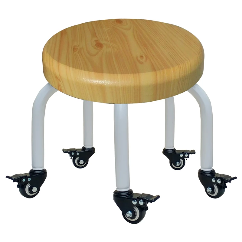 Salon Furniture Pulley Small Stool Round Stool Sofa Pedicure Chair Work Low Stools Floor Cleaning Leisure Office Footstool