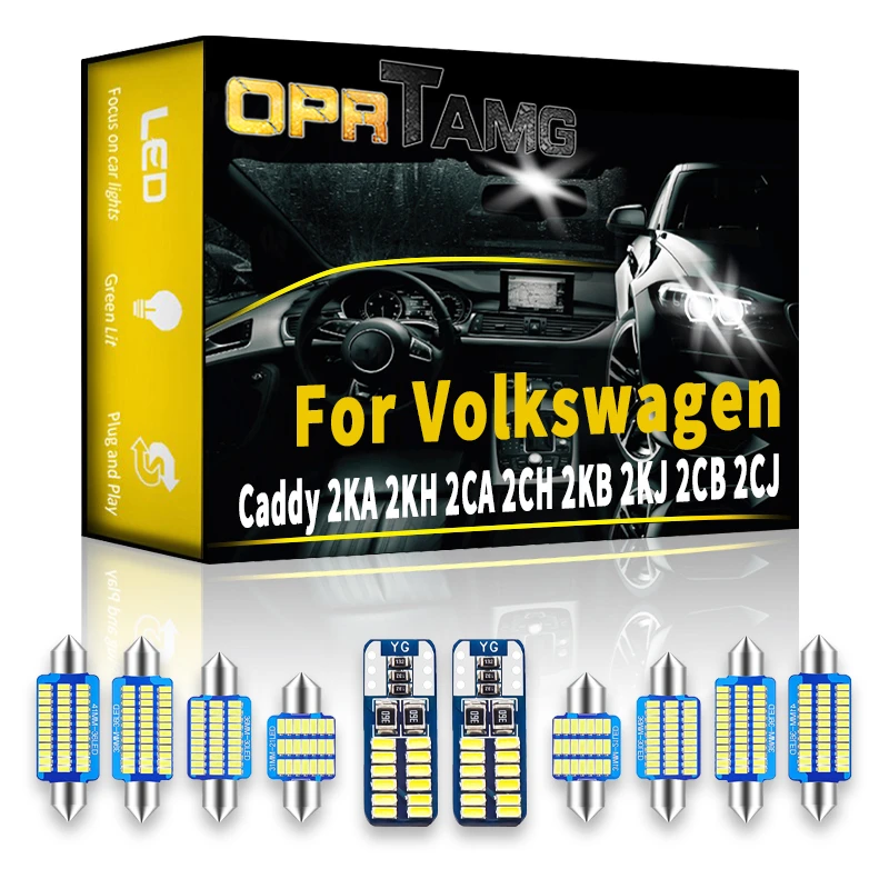 Oprtamg Canbus For Volkwagan Vw Caddy 2ka 2kh 2ca 2ch 2kb 2kj 2cb 2cj Light Canbus Car Interior Bulb Led Lamp Auto Accessories Aliexpress