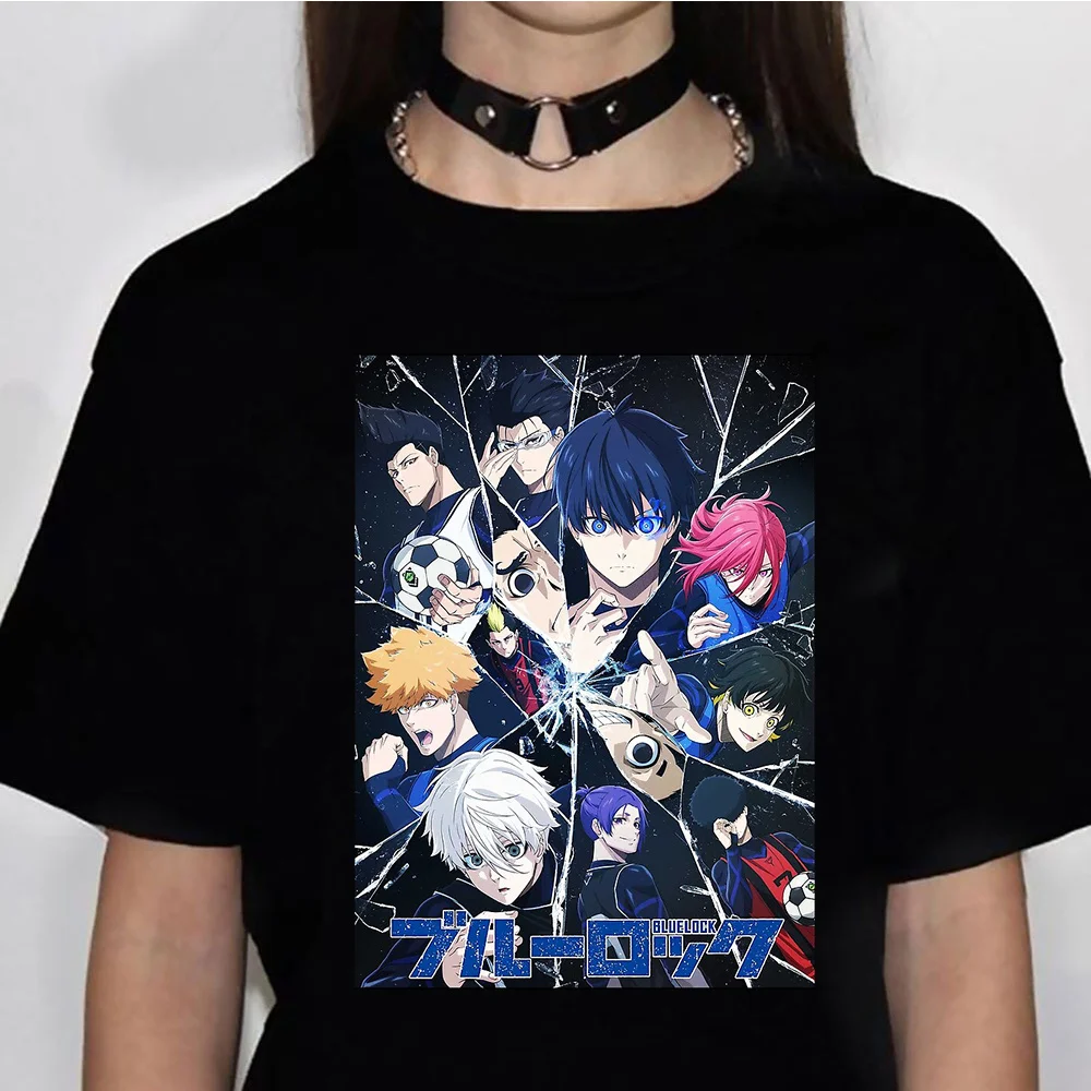 

Blue Lock t-shirts women Y2K streetwear t shirt female funny anime clothing