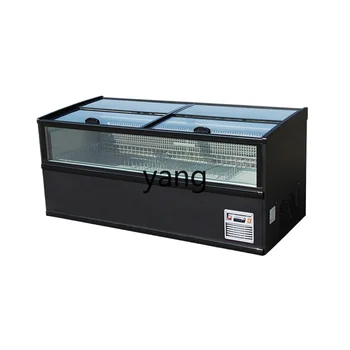 CX supermarket front window combination island cabinet frost-free frozen display cabinet seafood dumplings balls refrigerator
