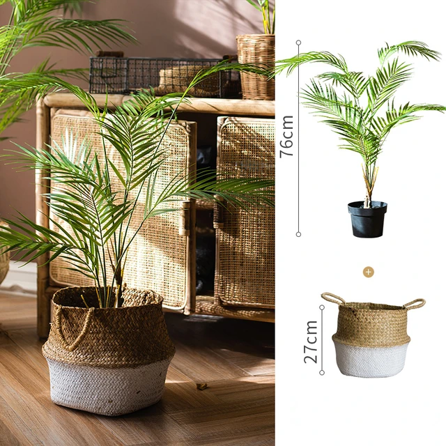 Tengeri Moszat Fonott Kosár Rattan Függő Virágcserapár Piszkos Ruhák Ruhás Tároló Wf1015