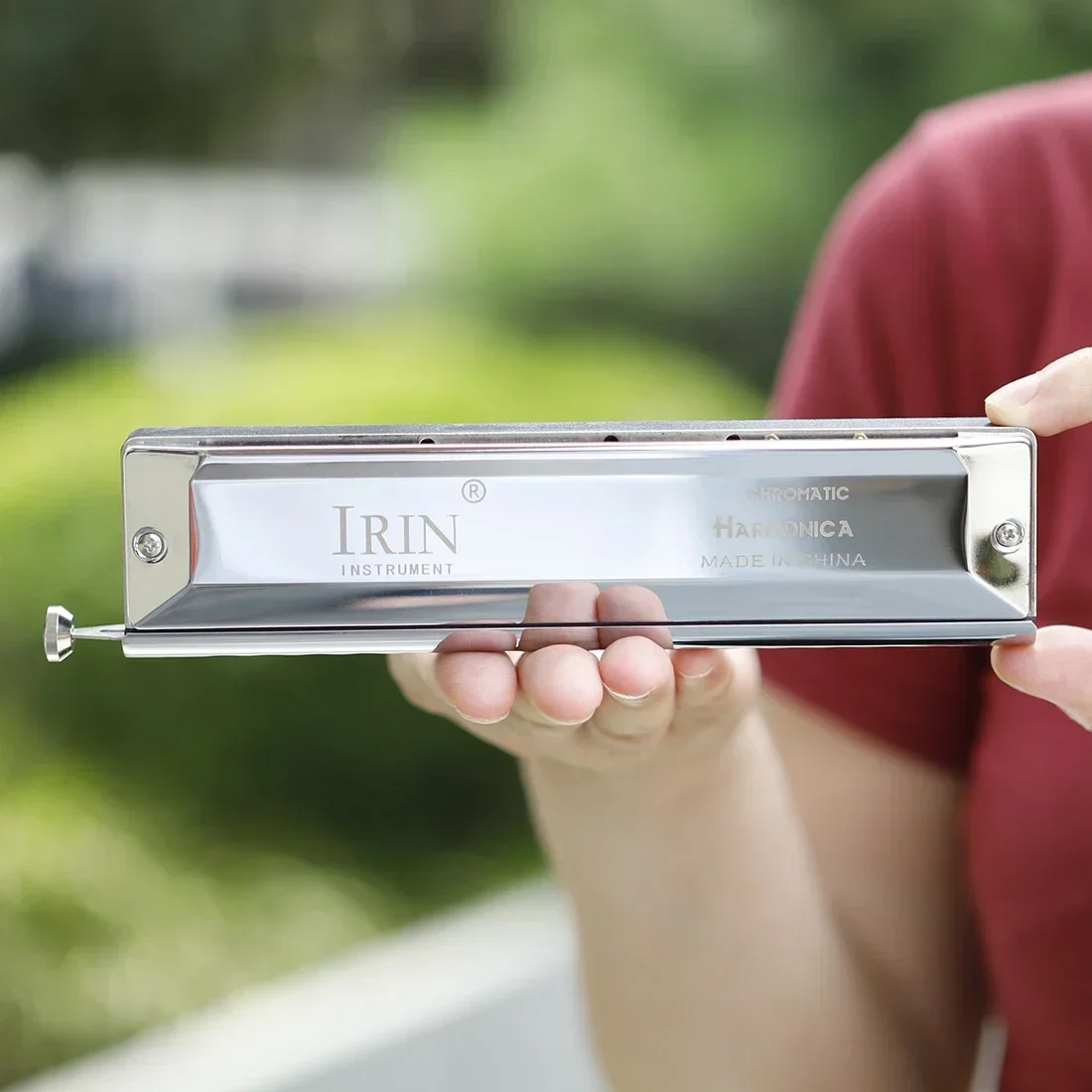 IRIN Harmonica 12/16-Hole 48/64-Note Chromatic Harmonica Semitones Mouth Organ Professional Woodwind Instrument