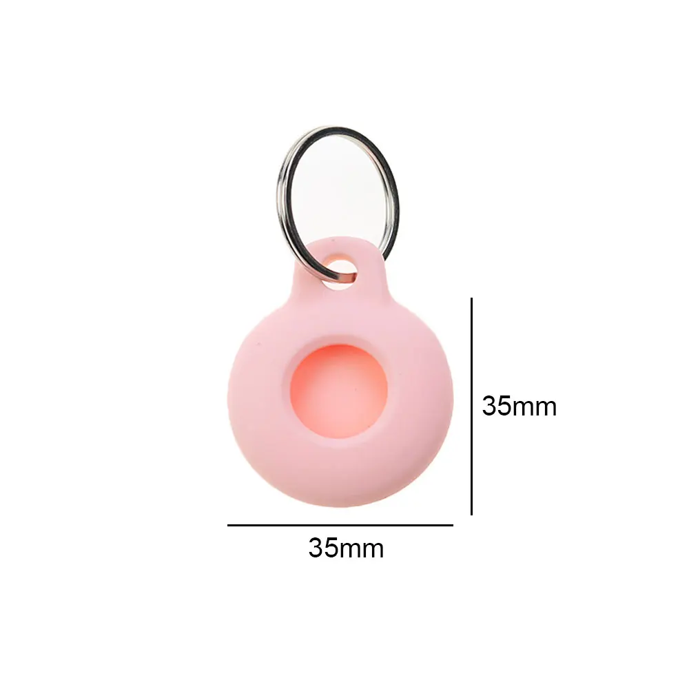 Silicone World AirTags Silicone Case Portable Anti-lost Protective Sleeve For Apple Airtag Hangable Keychain Locator Tracker bluetooth tracker,smart tracker