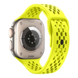 Silicone Strap for Smartwatch - Versatile Sport Band Bracelet (Fluorescent green)