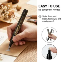 1/5 Pcs Chrome Markers Waterproof DIY Model Painting Calligraphy Art Projects Metal Ceramic Color Correction Home Office Tool 6