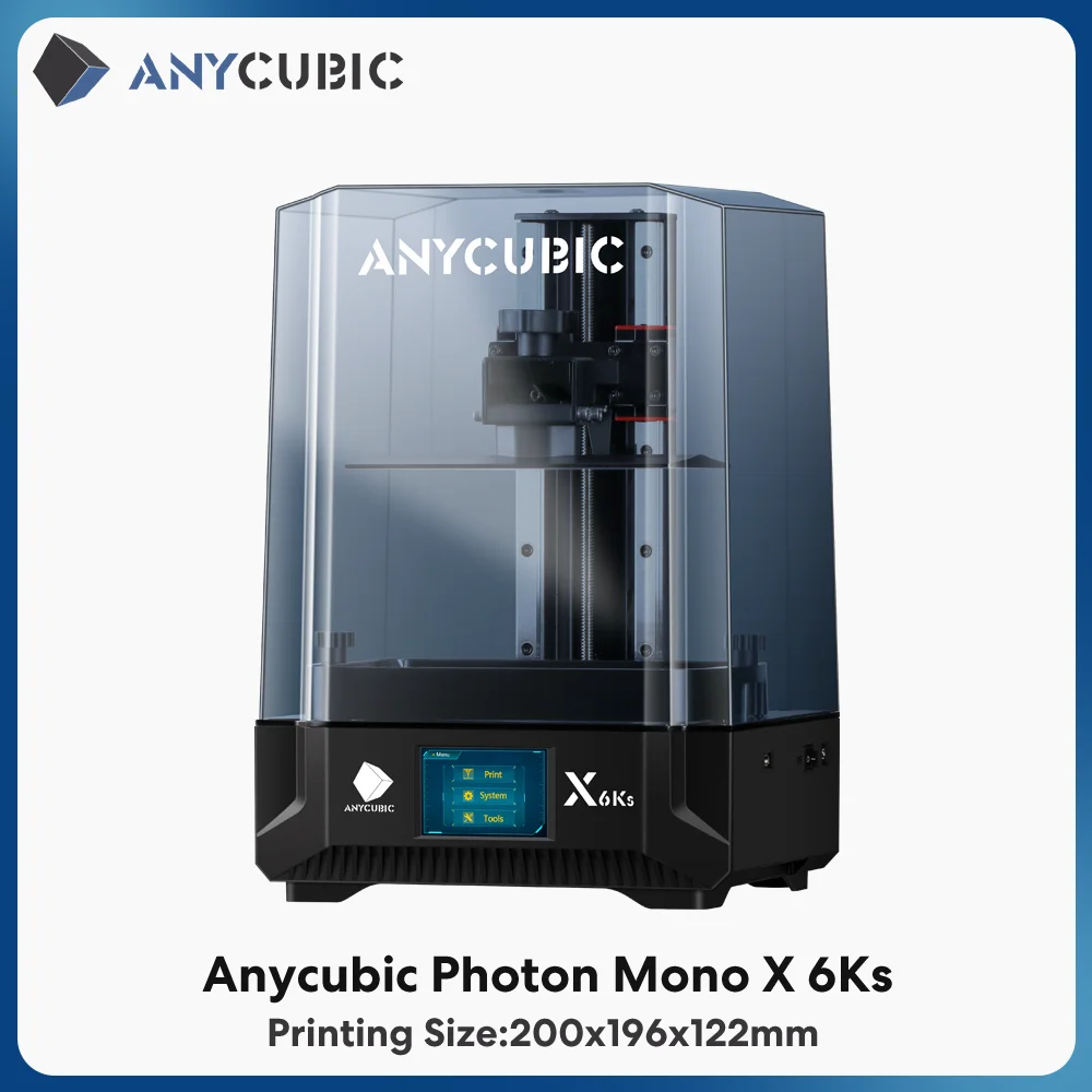 ANYCUBIC Photon Mono X 6Ks LCD 3D Printer with 9.1'' 6K Mono Screen High  Resolution High-Speed 3D Printers Size 200x196x122mm - AliExpress