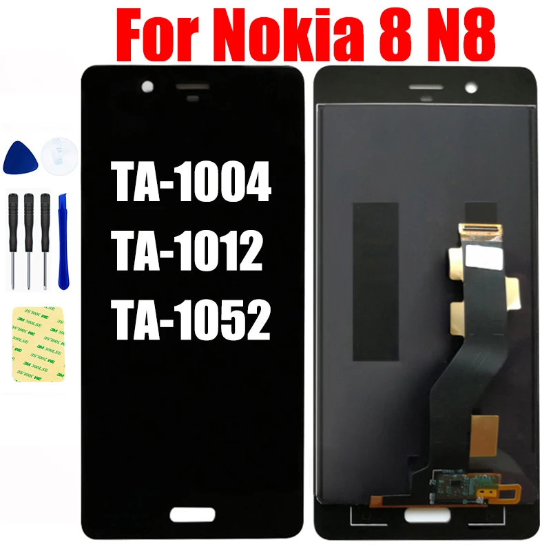 

For Nokia 8 N8 TA-1004 TA-1012 TA-1052 LCD Display Screen Panel Monitor Module Matrix Touch Screen Digitizer Glass Assembly